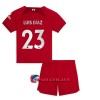 Virallinen Fanipaita + Shortsit Liverpool Luis Diaz 23 Kotipelipaita 2022-23 - Lasten